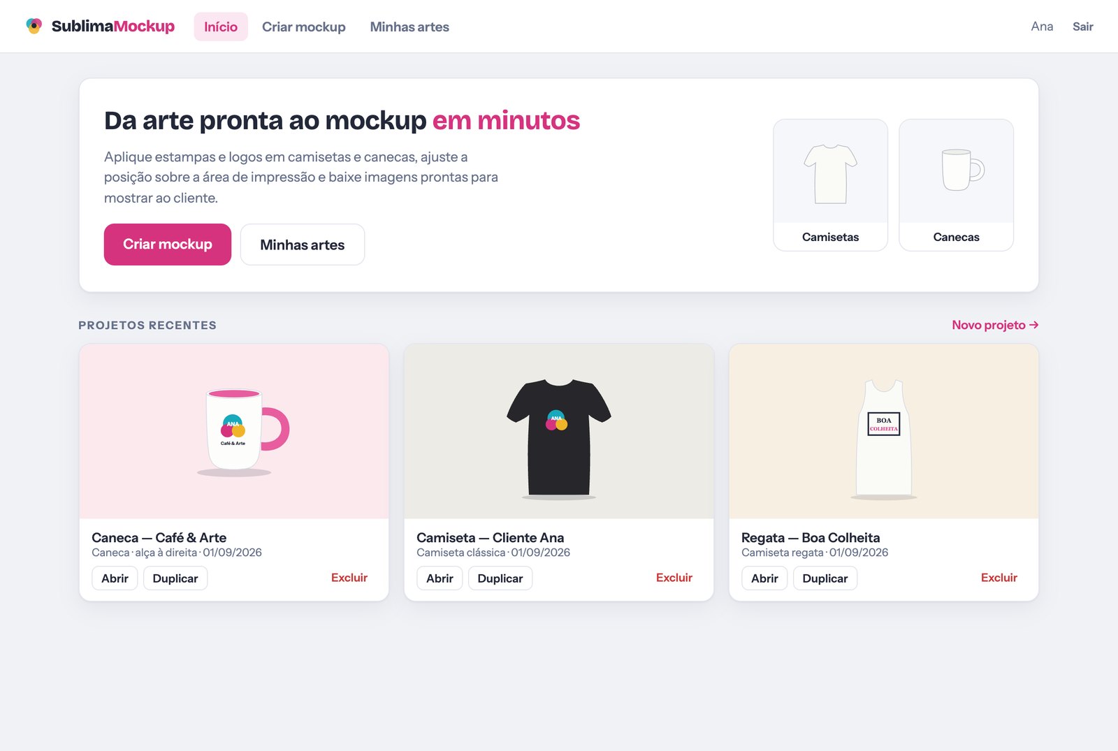 Sublima Mockup